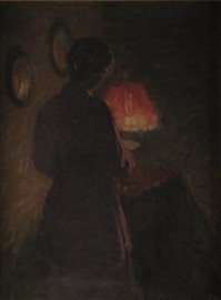 Woman at a Lamp
