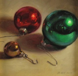 Three Christmas Balls