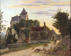 Castle, Village and Herder