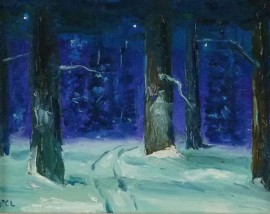 Midnight Winter Woods