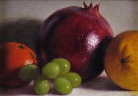 Pomegranate and Assorted Fruit