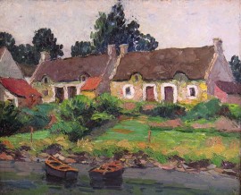 Brittany Houses Along River