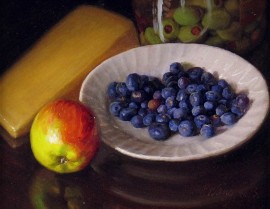 Blueberries, Apple and Olives