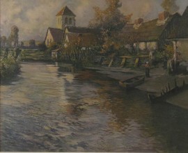 Village With Row Boat