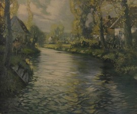River with Cottage