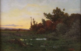 Barbizon Landscape, Sunset