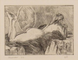 Female Nude on Bed 