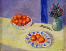 Tabletop Still Life with Oranges