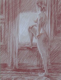 Female Nude at the Window-