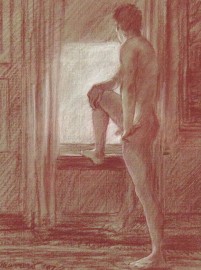 Male Nude at Window