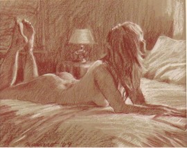 Nude Female In bed