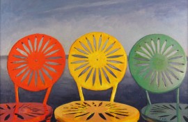 Three Sunburst Chairs