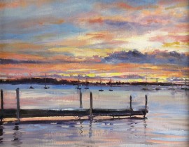 Sunset on Hoofer's Dock