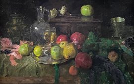 Still Life with Apple and Wine-Glass