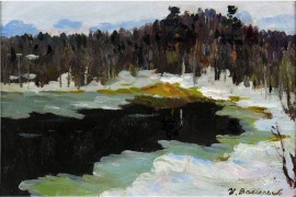Umber Winter Lake #44