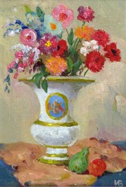Flowers in White Vase #81
