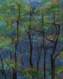 Blue Autumn Forest