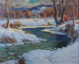 Winter River, Snowy Hills